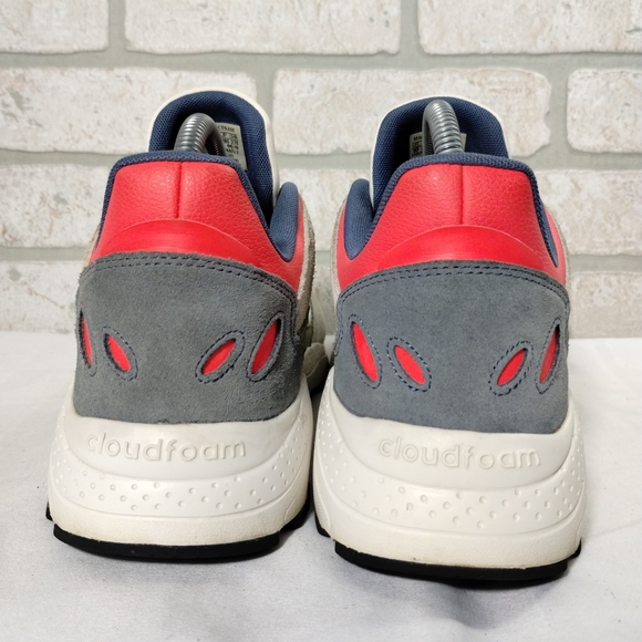 Adidas Crazy Chaos Athletic Shoes Men 10 Solar Red Gray Summer Fashion Sneakers - Picture 8 of 9